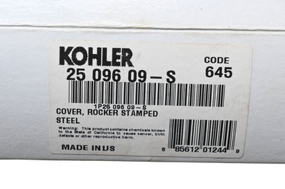 Kohler 25 096 09-S Stamped Steel Rocker Cover NOS