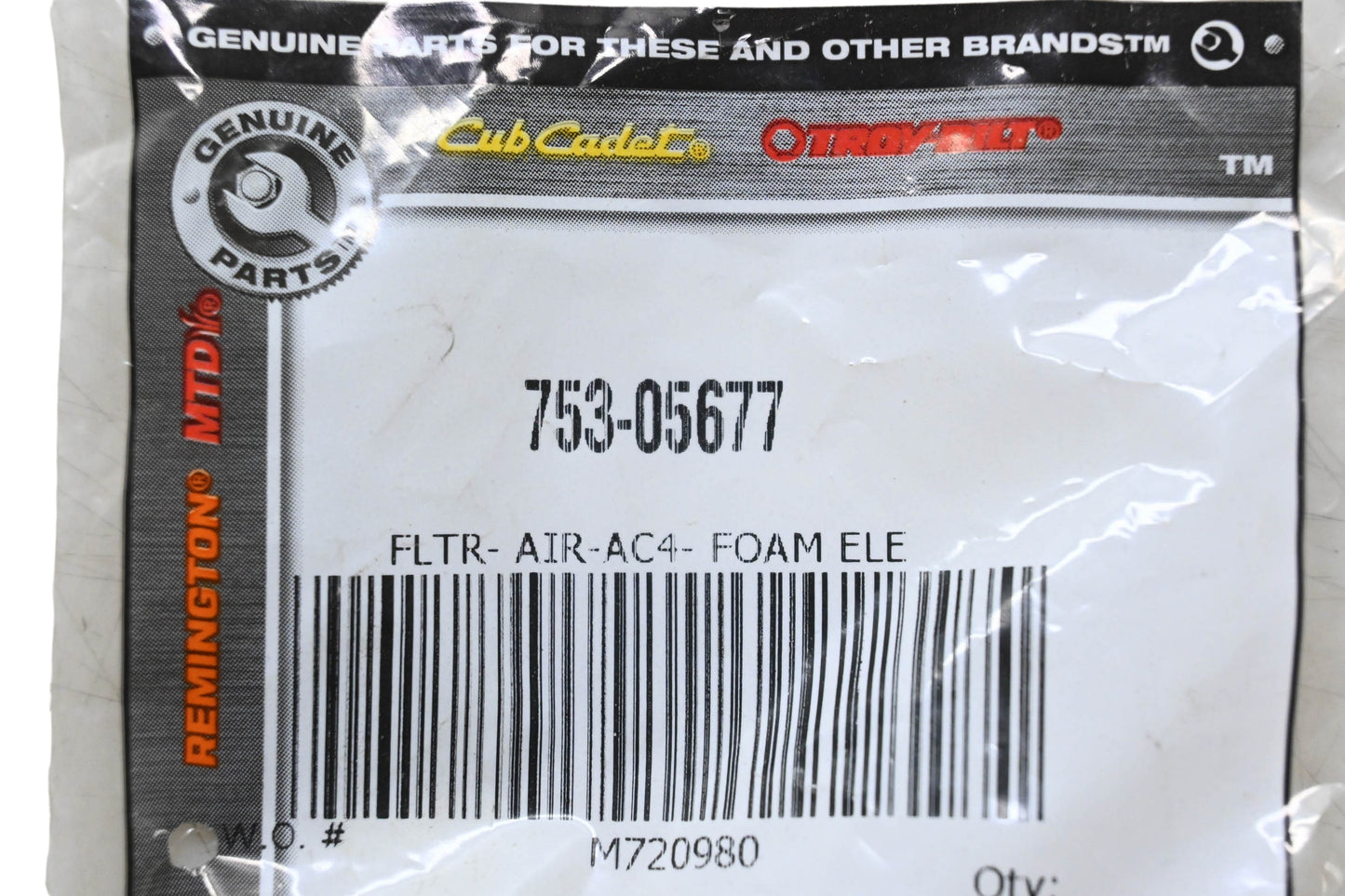 Cub Cadet 753-05677 Air Filter NOS