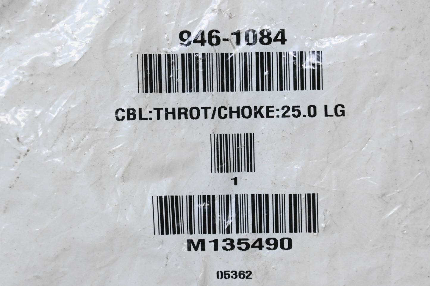 Cub Cadet 946-1084 Throttle Cable NOS