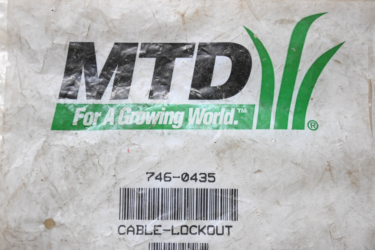 MTD 746-0435 Lockout Cable NOS