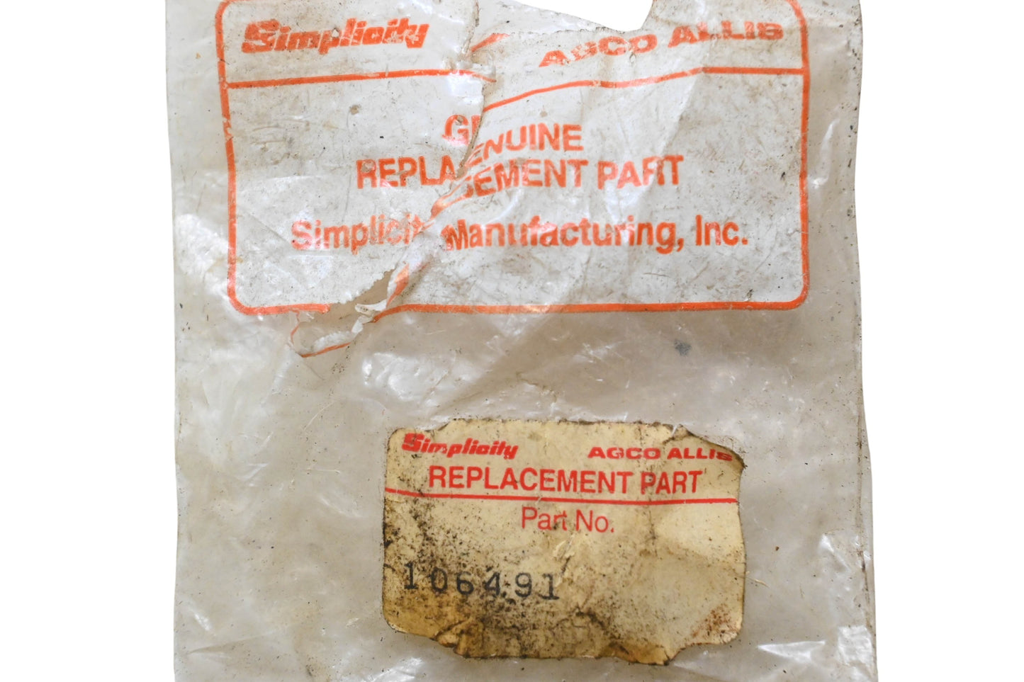 Simplicity 106491 Bearing NOS