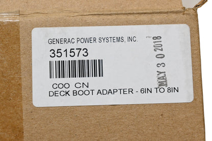 Generac 351573, 35157 Deck Boot Adapter NOS