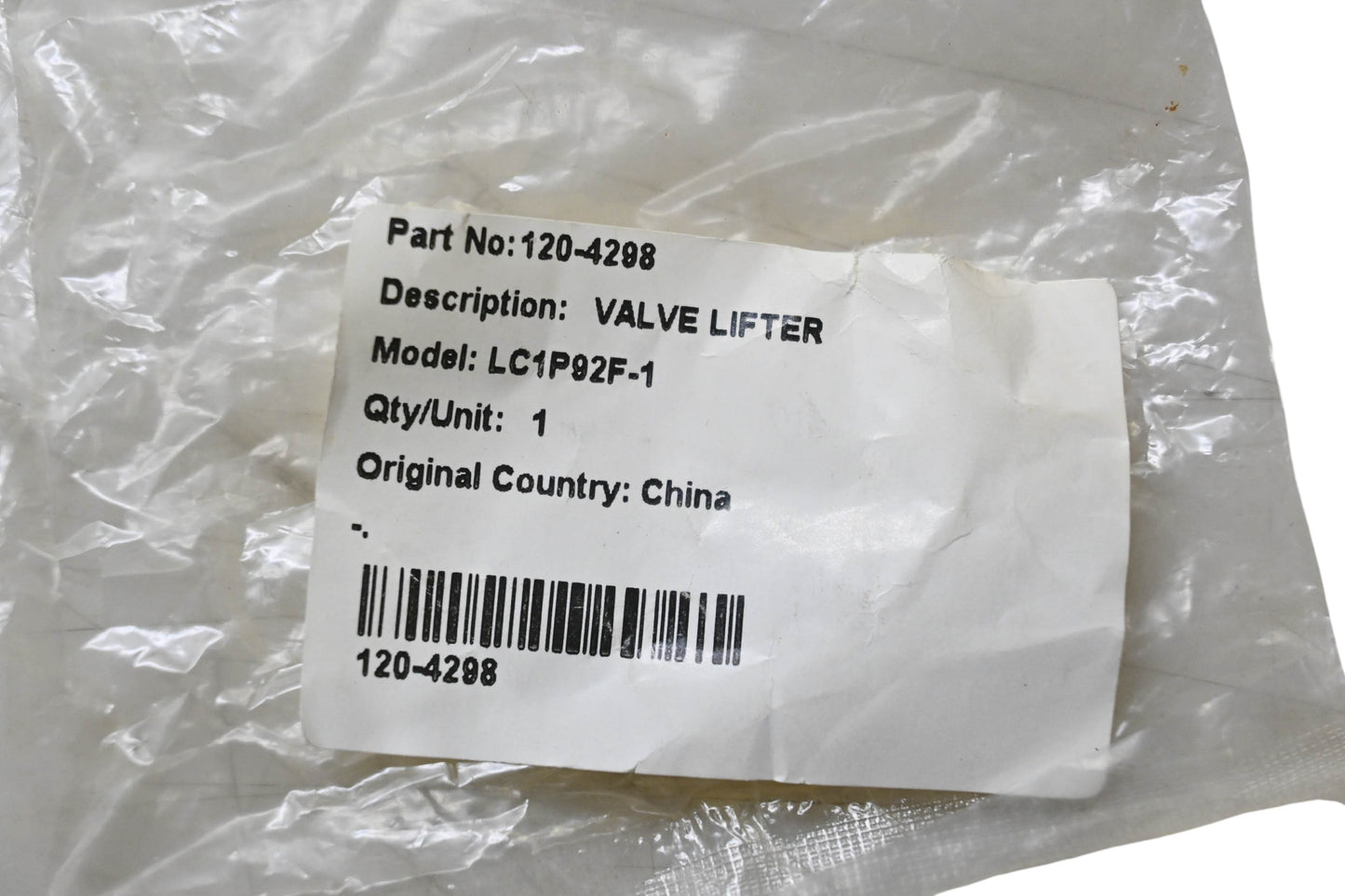 Toro 120-4298 Valve Lifter NOS