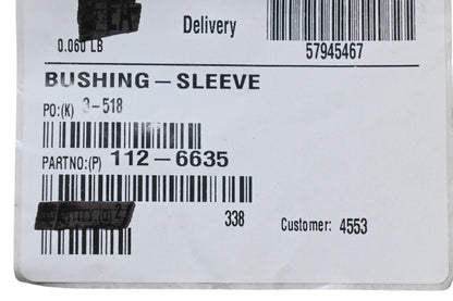 Toro 112-6635 Sleeve Bushing NOS
