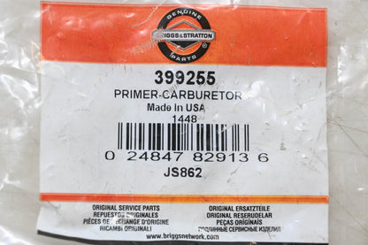 New OEM Briggs & Stratton 399255 Carburetor Primer NOS