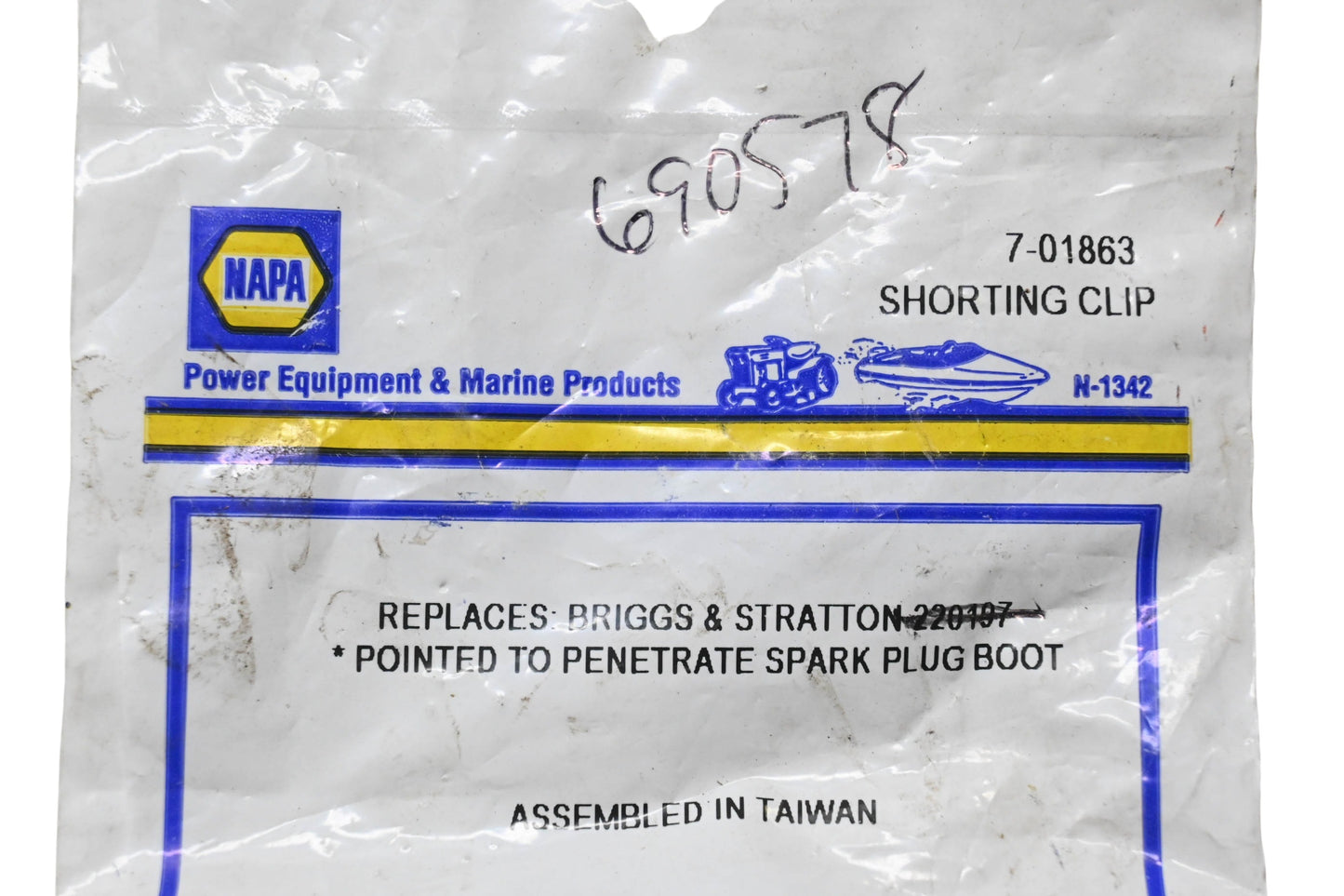 Napa 7-01863, 220197 Shorting Clip NOS