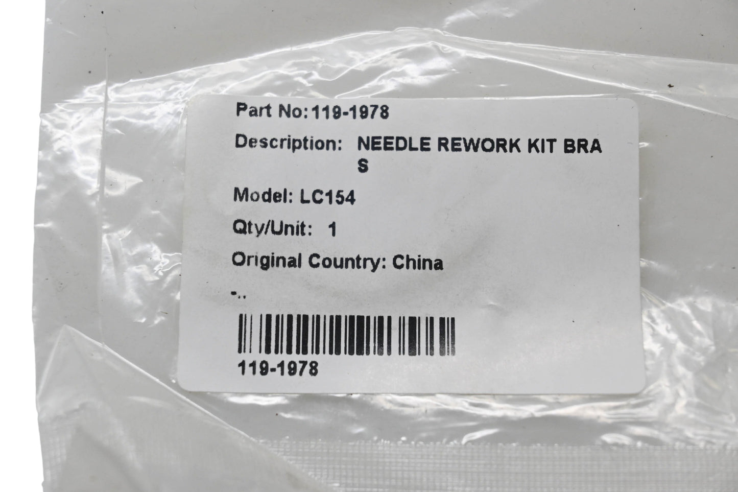 Toro 119-1978 Needle Rework Kit NOS
