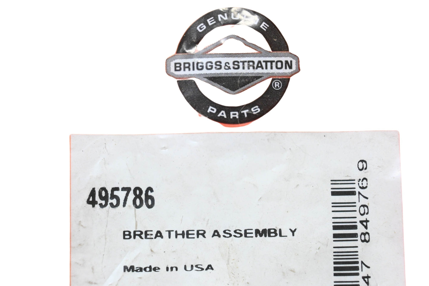 New OEM Briggs & Stratton 495786 Breather Assembly NOS