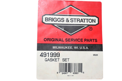 New OEM Briggs & Stratton 491999 Gasket Kit NOS