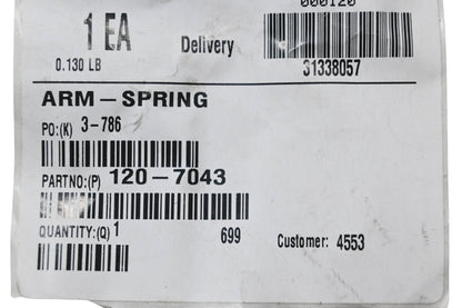 Toro 120-7043 Spring Arm NOS