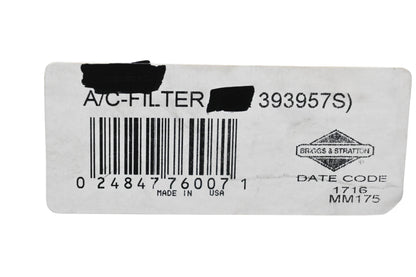New OEM Briggs & Stratton 393957S Air Cleaner Filter NOS