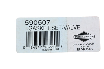 New OEM Briggs & Stratton 590507 Valve Gasket Kit NOS