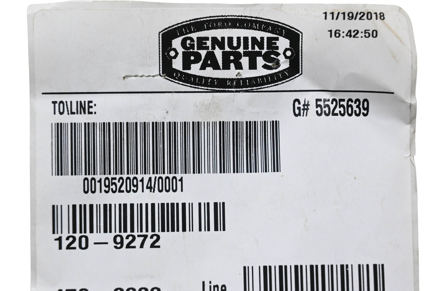 Toro 120-9272 Bearing NOS