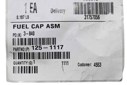Toro 125-1117 Fuel Cap Assembly NOS