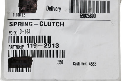 Toro 119-2913 Clutch Spring NOS