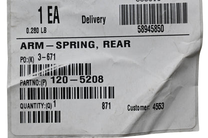 Toro 120-5208 Rear Spring Arm NOS