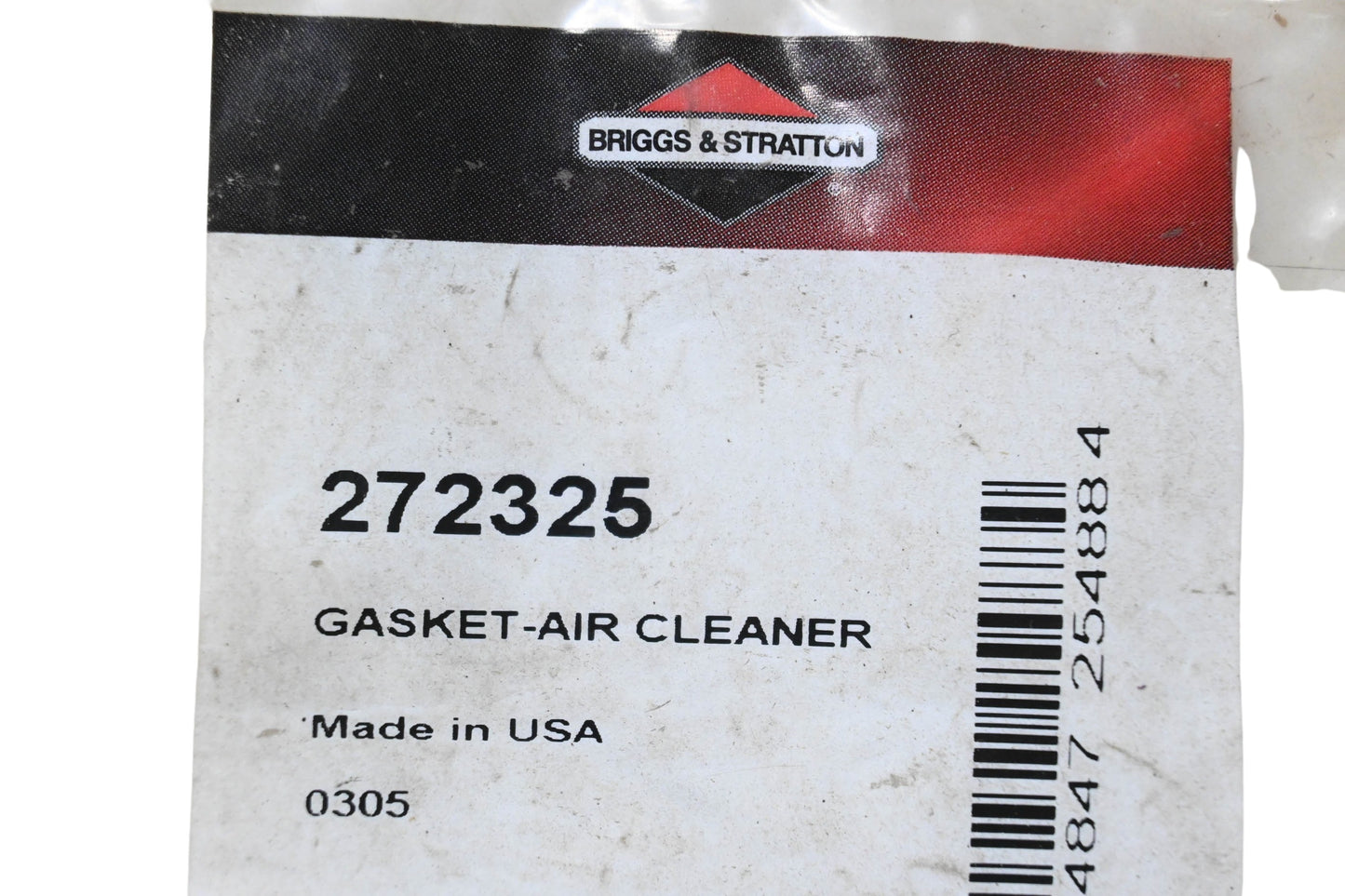 New OEM Briggs & Stratton 272325 Air Cleaner Gasket NOS
