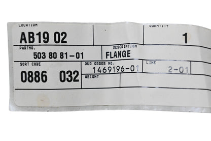 New OEM Husqvarna 503 80 81-01, 503808101 Flange NOS