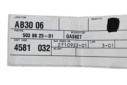 New OEM Husqvarna 503 86 25-01, 503862501 Exhaust Muffler Gasket NOS