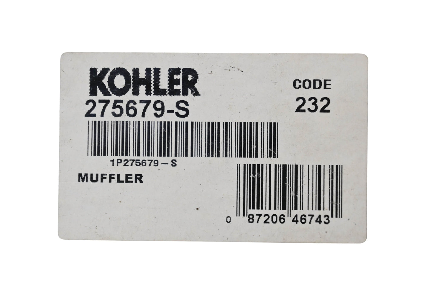 Kohler 275679-S Muffler NOS