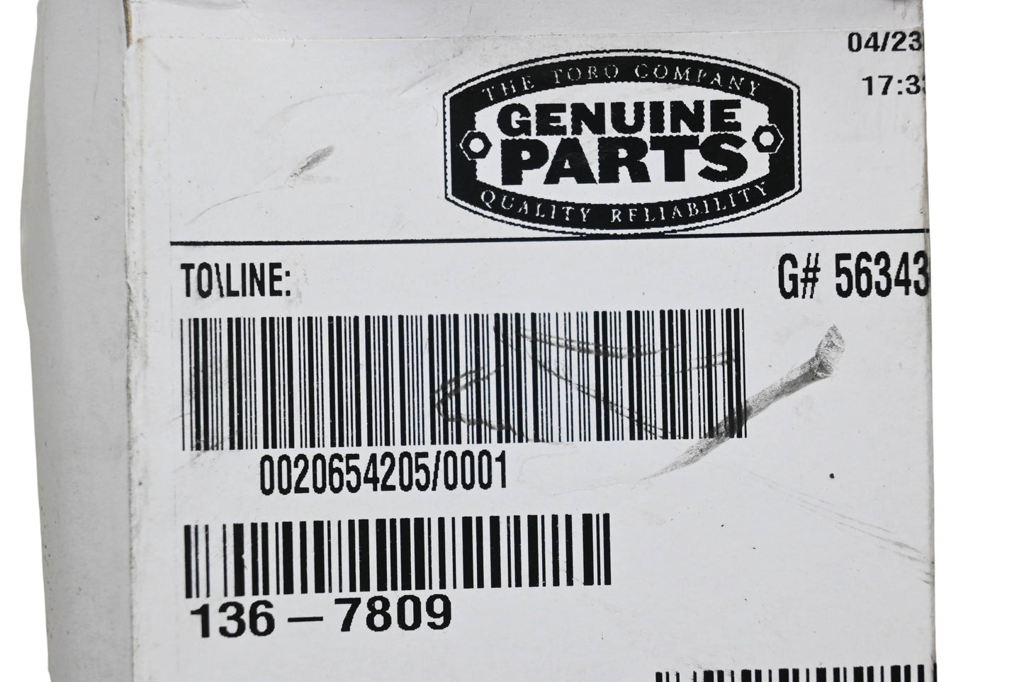 Toro 136-7809 Air Filter NOS