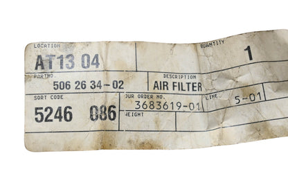 New OEM Husqvarna 506 26 34-02, 506263402 Air Filter NOS