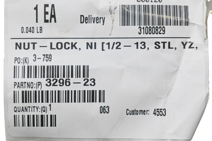 Toro 3296-23 Lock Nut NOS