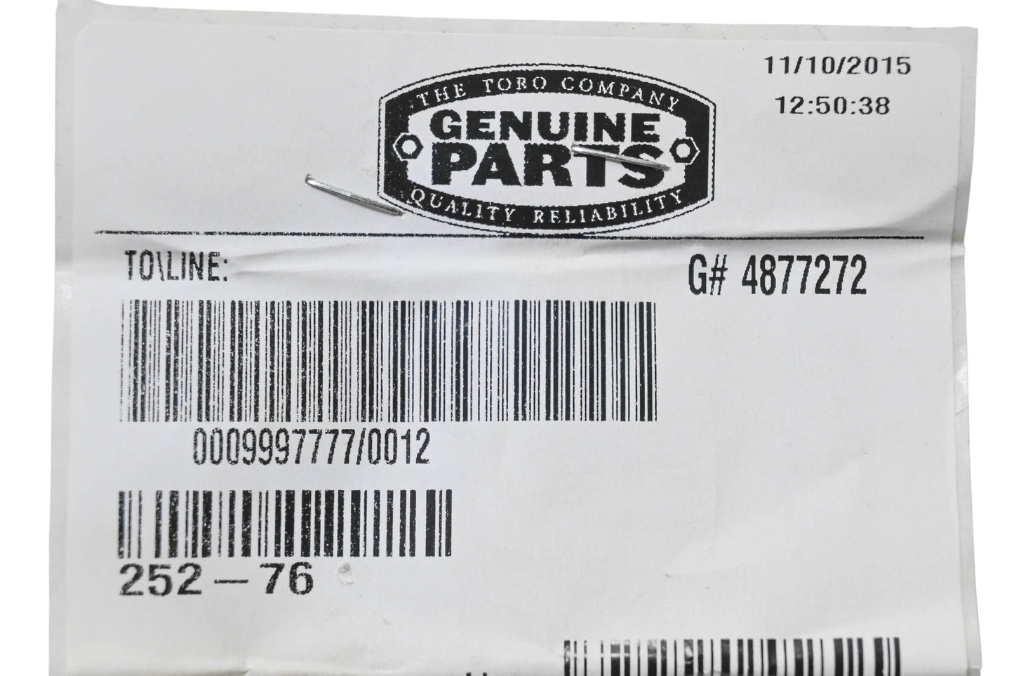 Toro 252-76 Thrust Bearing NOS