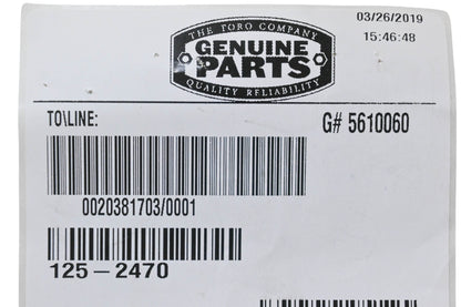 Toro 125-2470 Switch Button NOS