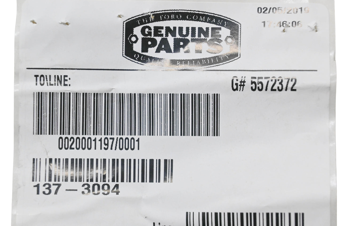 Toro 137-3094 Hex Nuts NOS