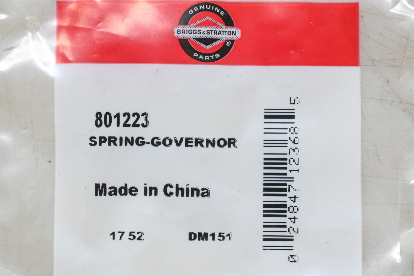 New OEM Briggs & Stratton 801223 Governor Spring NOS
