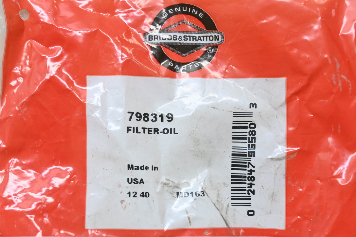 New OEM Briggs & Stratton 798319 Oil Filter NOS