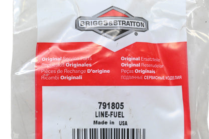 New OEM Briggs & Stratton 791805 Fuel Line NOS