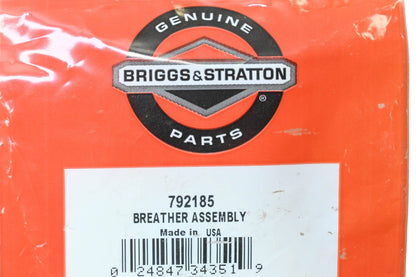 New OEM Briggs & Stratton 792185 Breather Assembly NOS