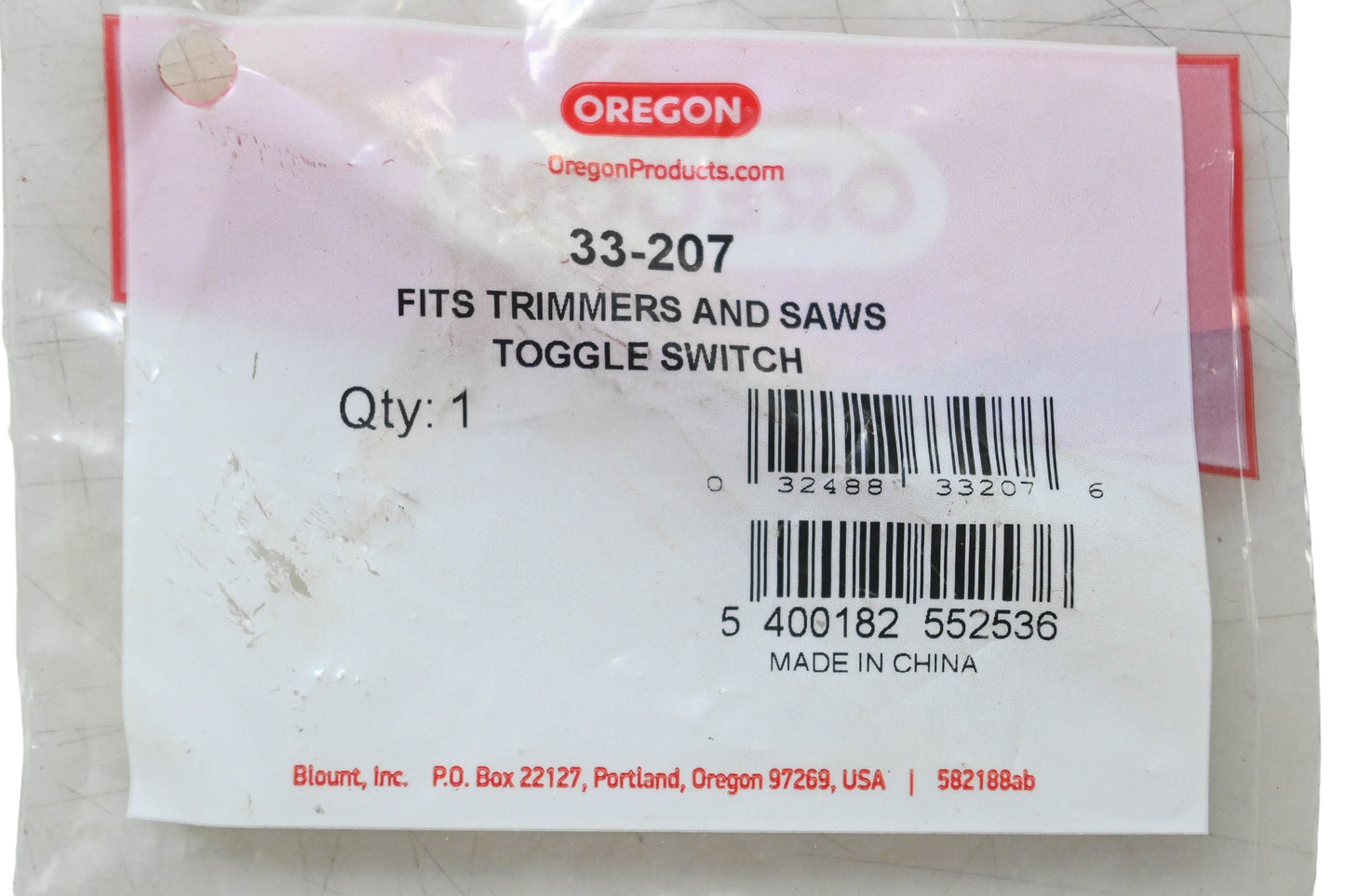 Oregon 33-207 Toggle Switch NOS