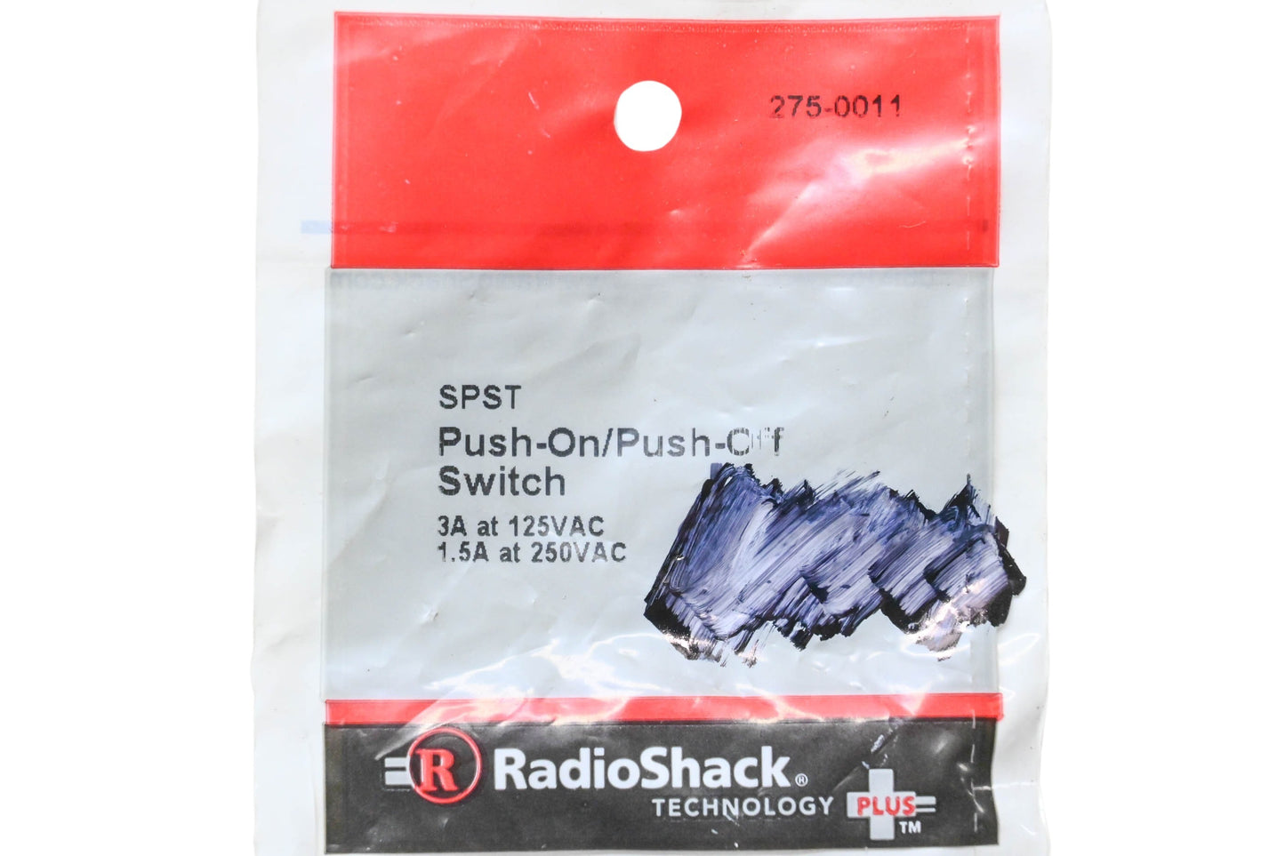 RadioShack 275-0011 Push-On Push-Off Switch NOS
