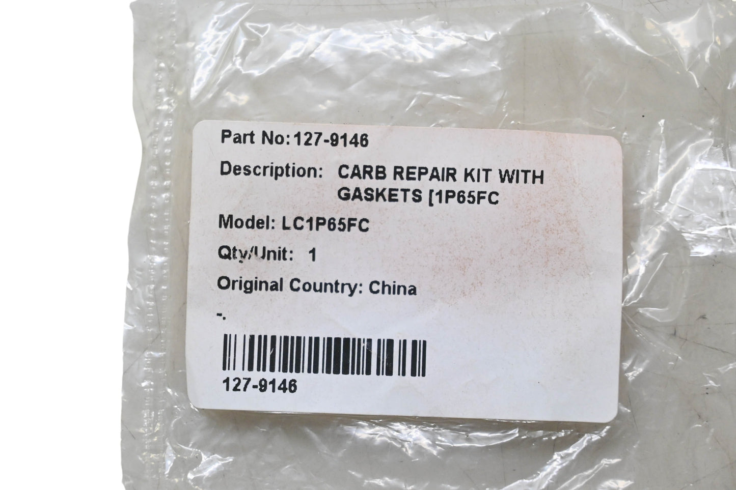 Toro 127-9146 Carburetor Repair Kit NOS