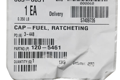 Toro 120-5461 Ratcheting Fuel Cap NOS