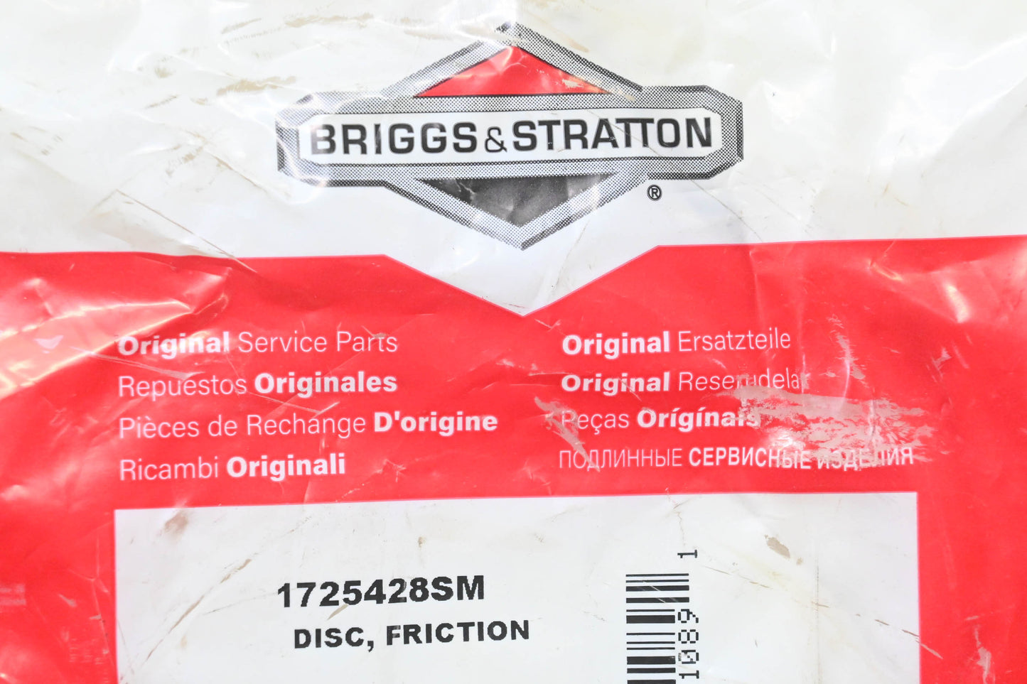 New OEM Briggs & Stratton 1725428SM Friction Disc NOS