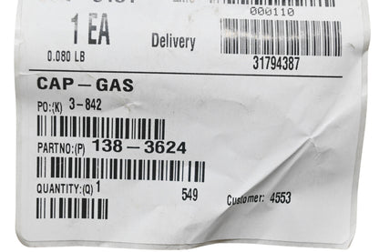 Toro 138-3624 Gas Cap NOS