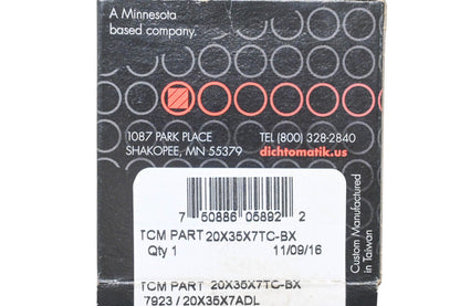 Dichtomatik 20X35X7TC-BX TCM Seal NOS