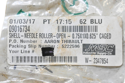 MSC 09016734 Needle Roller Bearing NOS