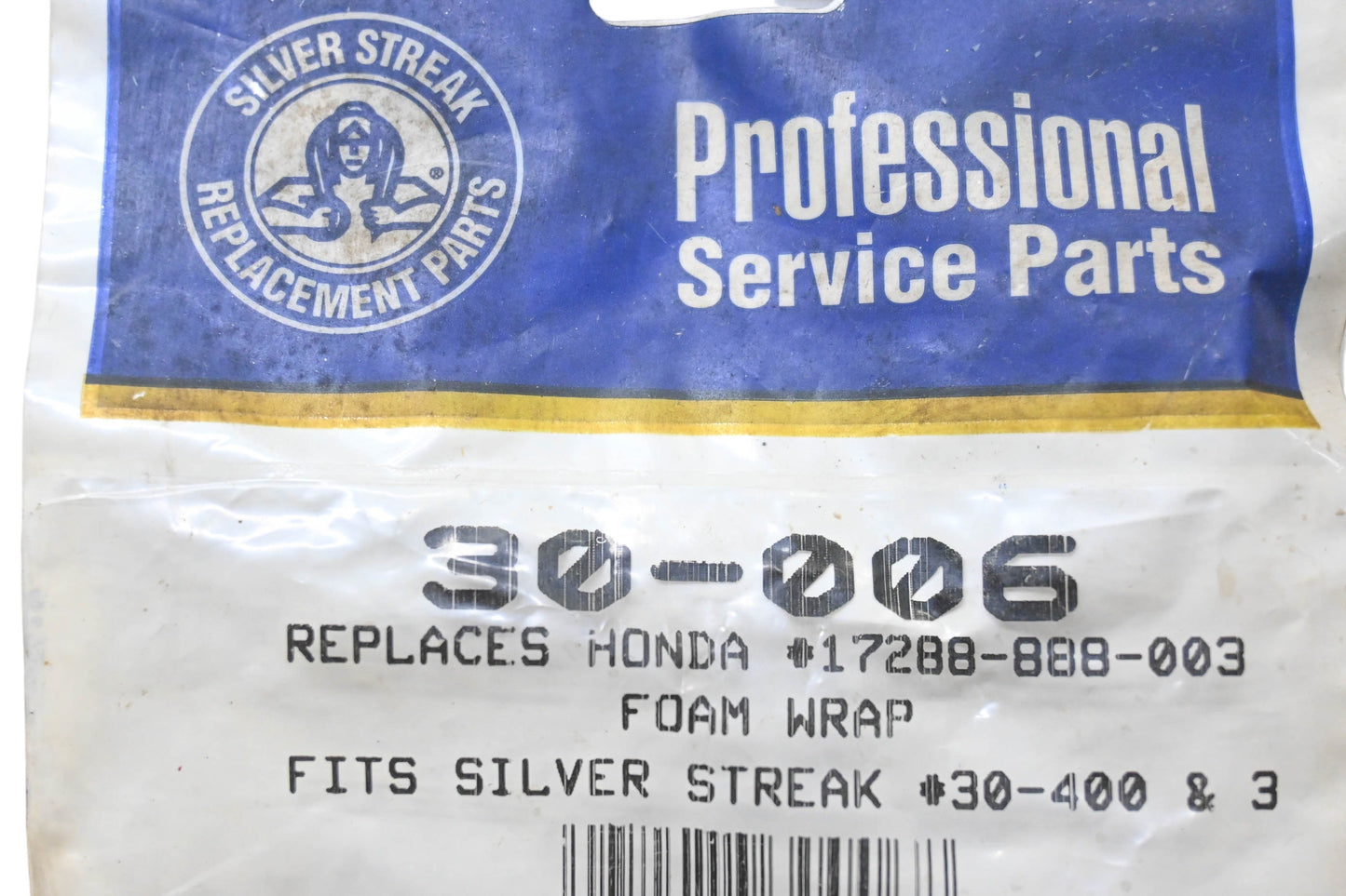 Silver Streak 30-006, 17288-888-003, 30-400 Foam Filter NOS