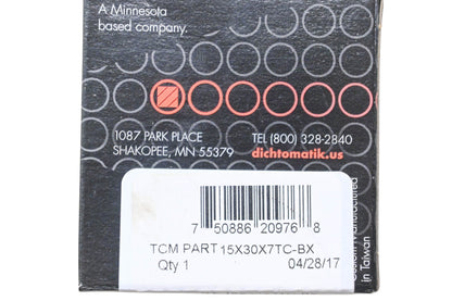Dichtomatik 15X30X7TC-BX TCM Seal NOS