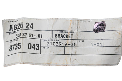 New OEM Husqvarna 503 87 61-01, 503876101 Bracket NOS
