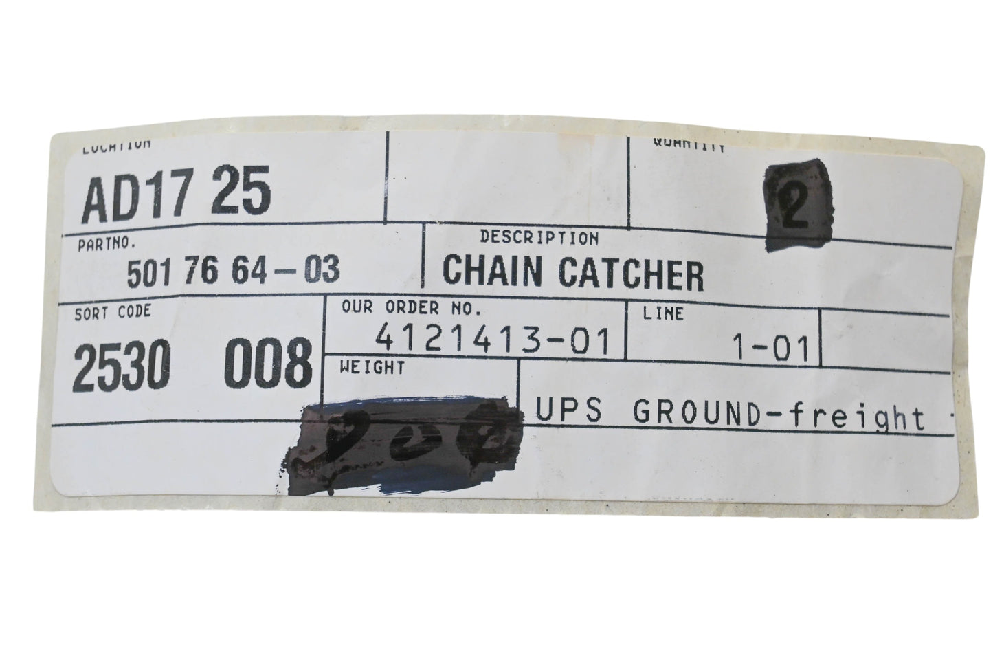 New OEM Husqvarna 501 76 64-03, 501766403 Chain Catcher NOS