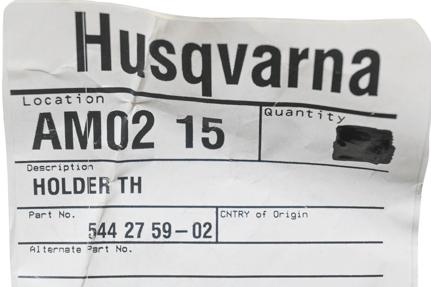 New OEM Husqvarna 544 27 59-02, 544275902 Holder NOS