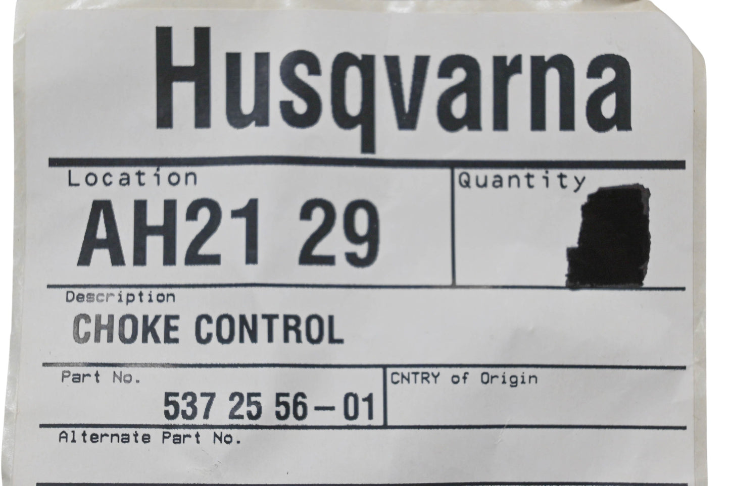 New OEM Husqvarna 537 25 56-01 Choke Control Rod Lever NOS
