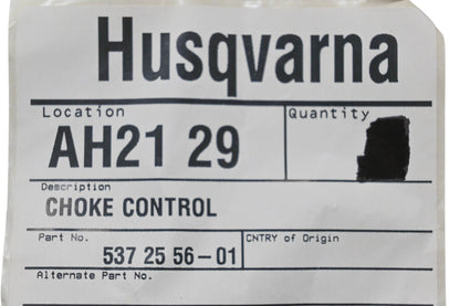 New OEM Husqvarna 537 25 56-01 Choke Control Rod Lever NOS