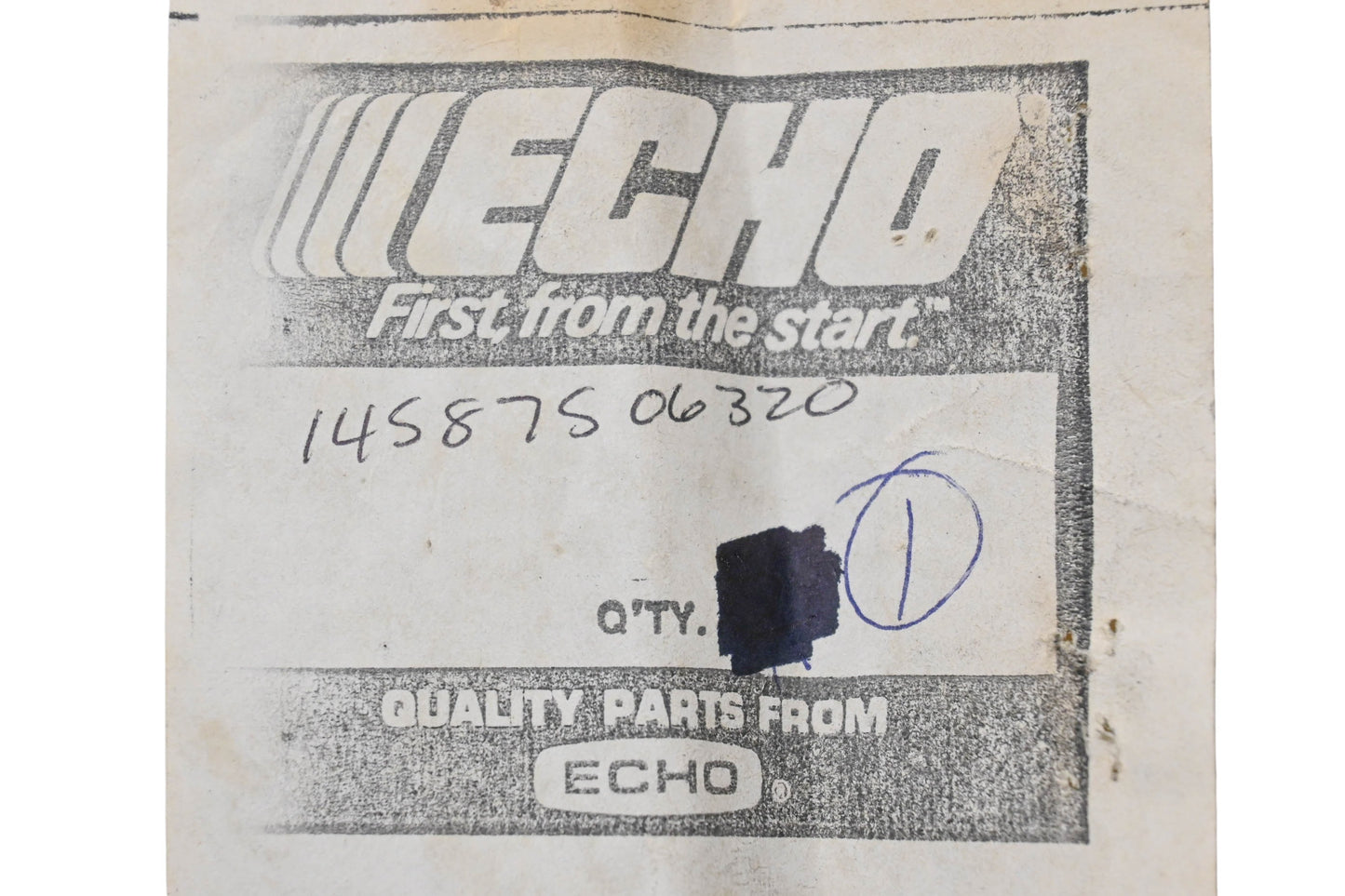 New OEM Echo 14587506320 Plate NOS